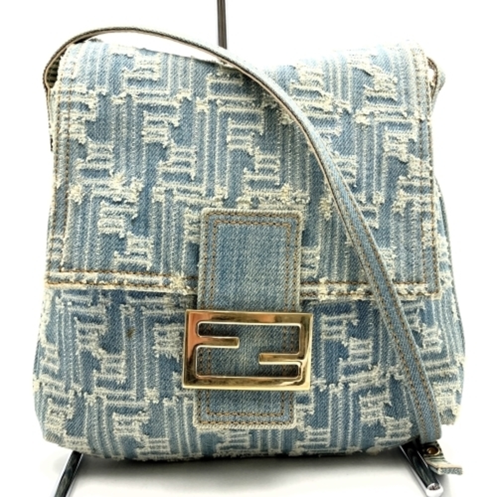 Fendi Zucca Denim Bag Blue